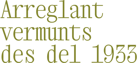 Arreglant vermuts des del 1933